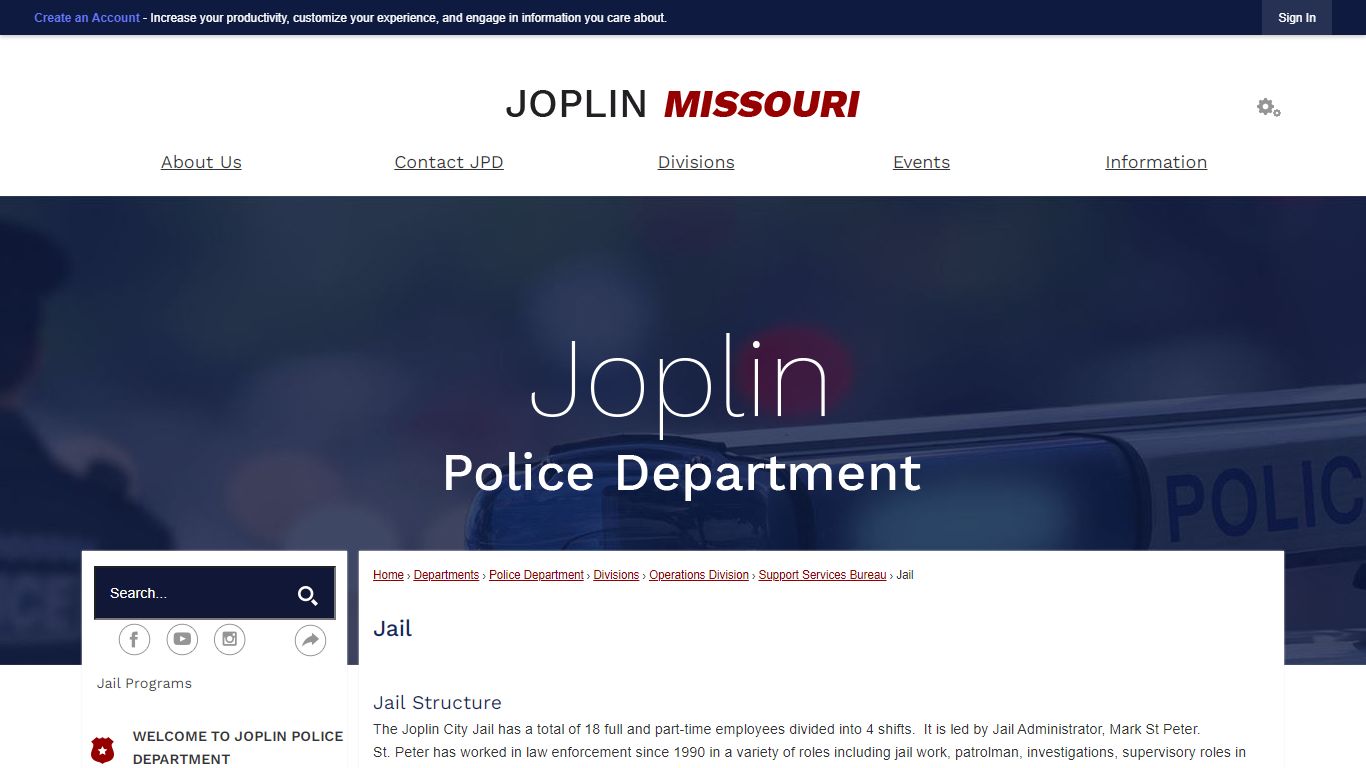 Jail | Joplin, MO - Official Website